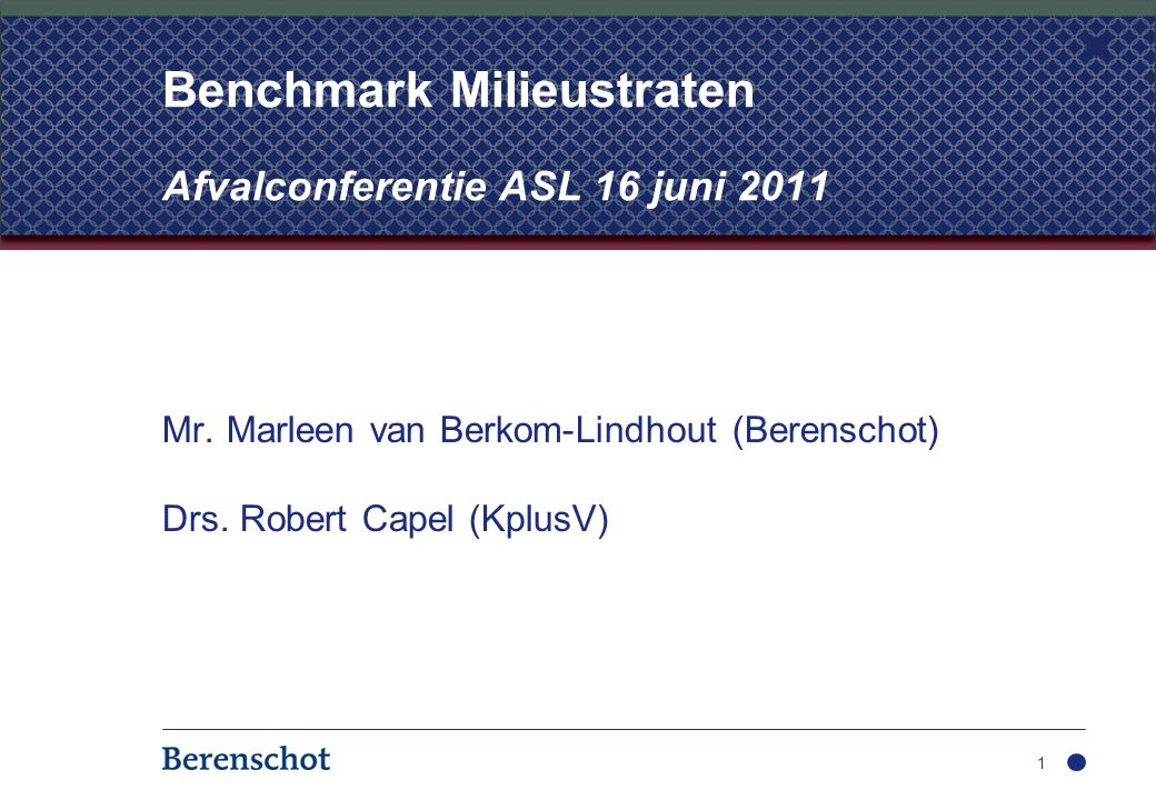 Mr. Marleen van Berkom-Lindhout (Berenschot) Drs.