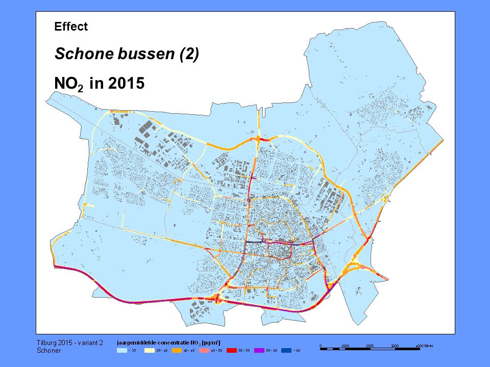 Effect Schone bussen (2) NO 2 in 2015