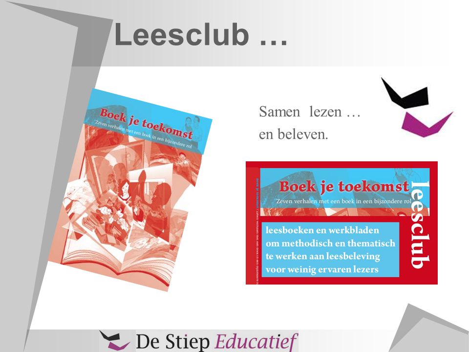 Leesclub … Samen lezen … en beleven.