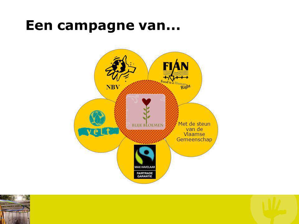 Een campagne van... Bloem Met de steun van de Vlaamse Gemeenschap NBV