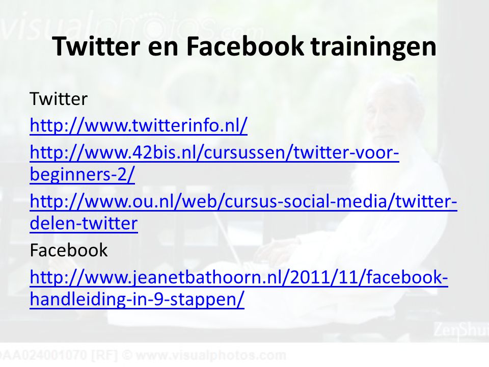 Twitter en Facebook trainingen Twitter     beginners-2/   delen-twitter Facebook   handleiding-in-9-stappen/