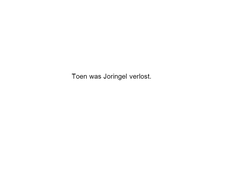 Toen was Joringel verlost.