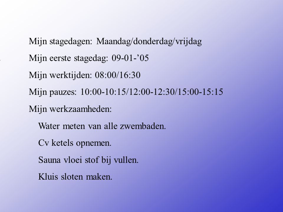 * is een ** Adres: Piet Van Donkplein 1 Plaats: Deventer Tel: Postcode:7422 Lw **Wat voor bedrijf is het .