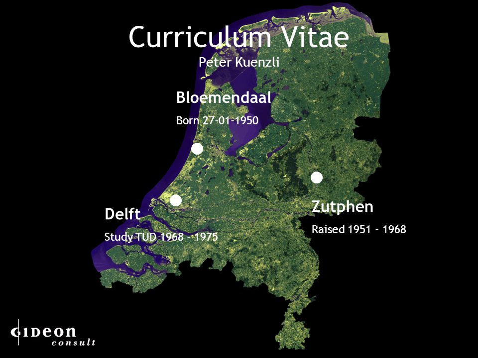 1 Bloemendaal Born Zutphen Raised Delft Study TUD Curriculum Vitae Peter Kuenzli