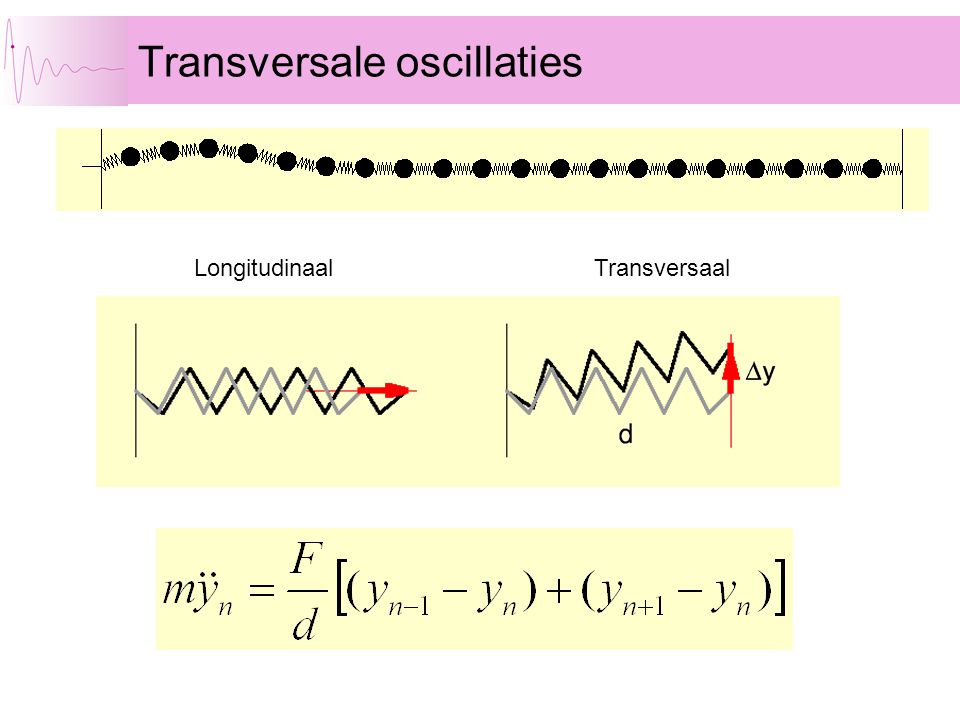 Transversale oscillaties TransversaalLongitudinaal