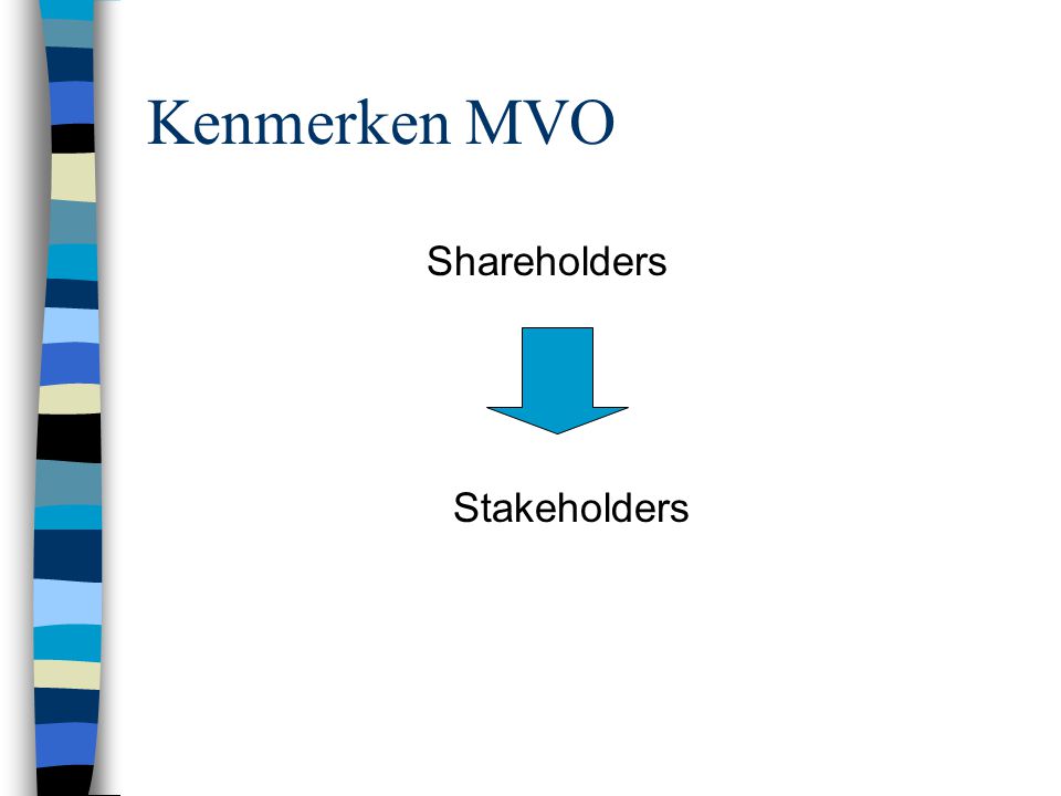 Kenmerken MVO Shareholders Stakeholders
