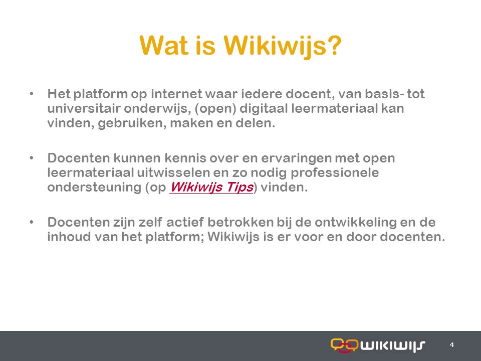 Wat is Wikiwijs.