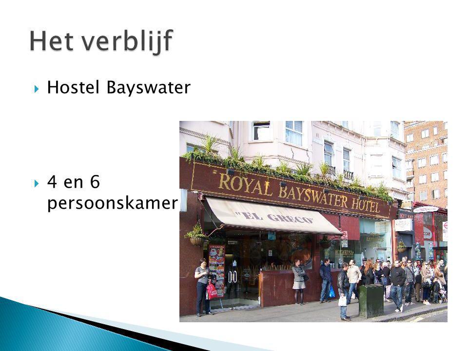  Hostel Bayswater  4 en 6 persoonskamer