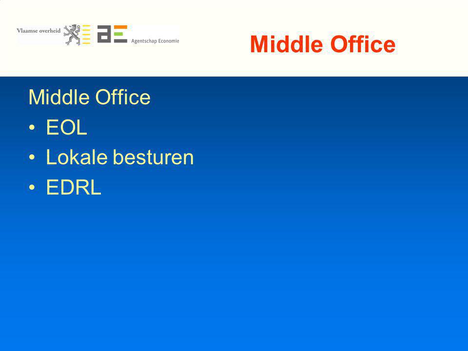 Middle Office EOL Lokale besturen EDRL