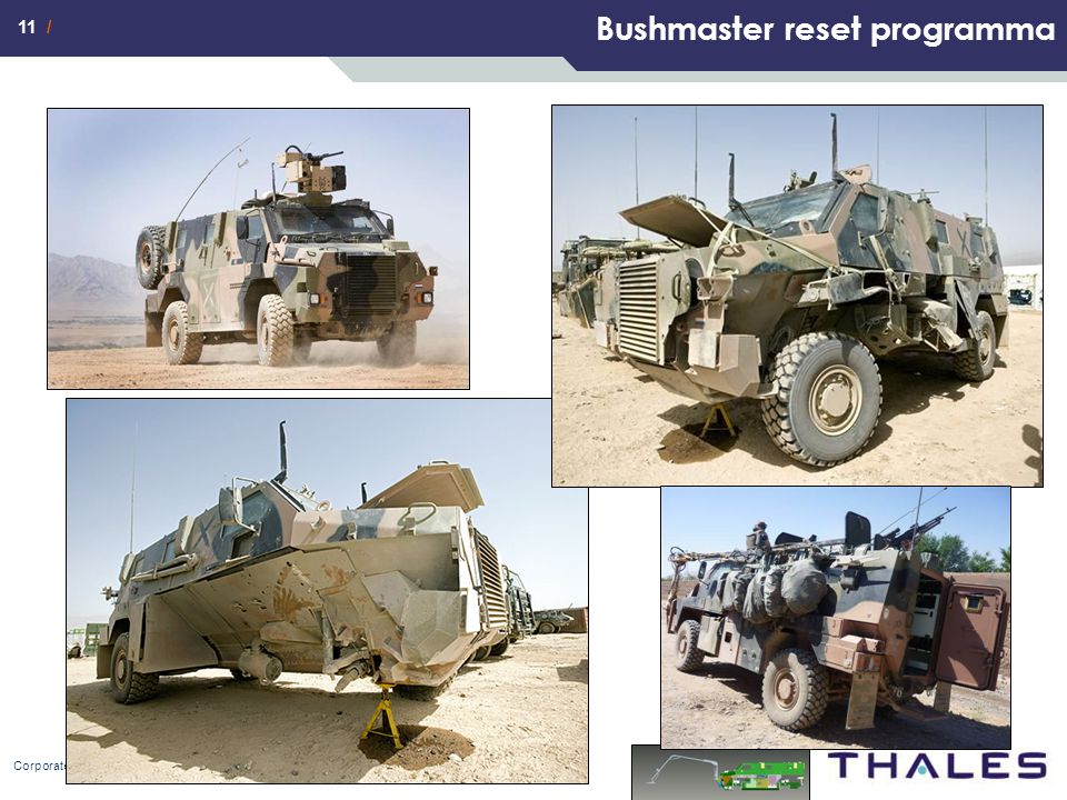 11 / Bushmaster reset programma Corporate Communications February 2011