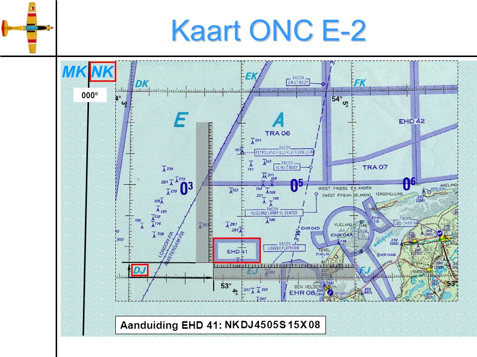 Kaart ONC E-2 000º NKMK Aanduiding EHD 41: NKDJ4505S1508X