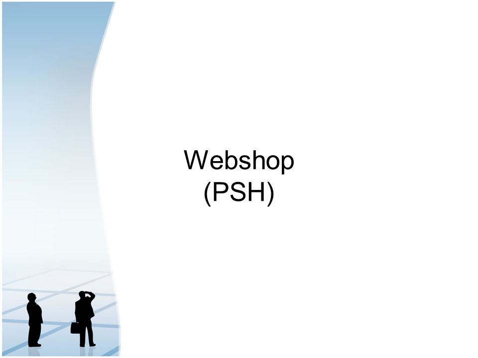 Webshop (PSH)