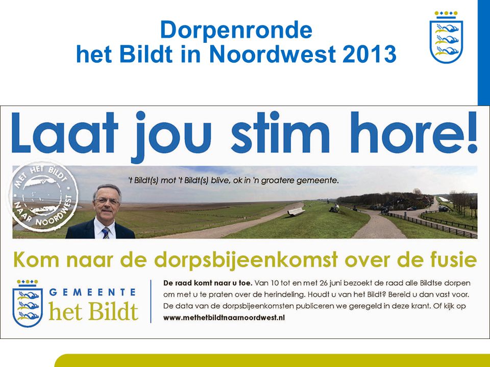 Dorpenronde het Bildt in Noordwest 2013