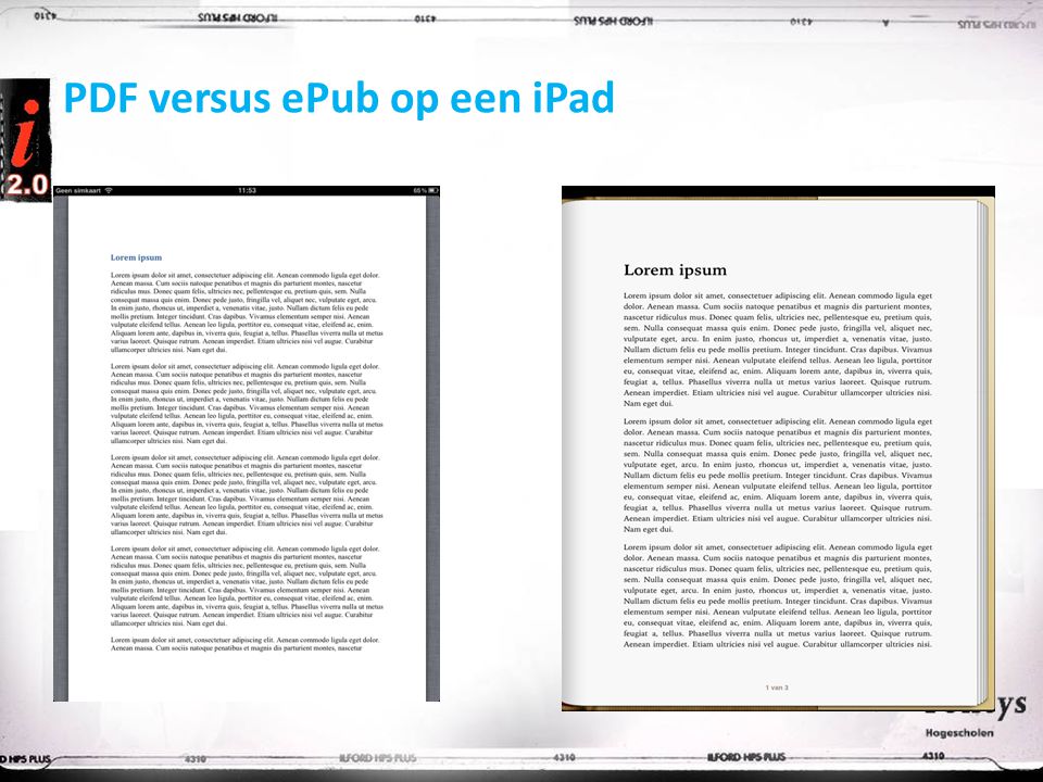 PDF versus ePub op een iPad