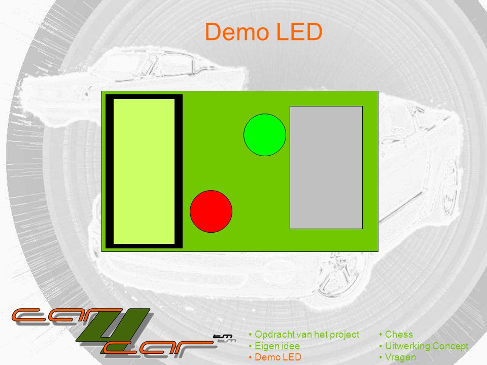 Demo LED Opdracht van het project Eigen idee Demo LED Chess Uitwerking Concept Vragen