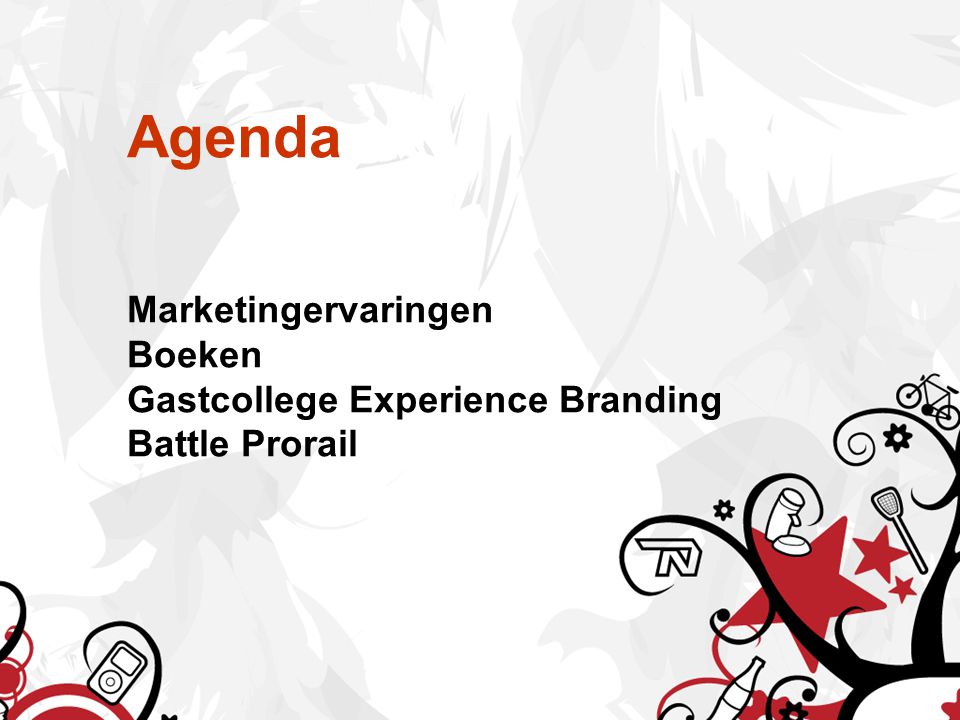 Agenda Marketingervaringen Boeken Gastcollege Experience Branding Battle Prorail