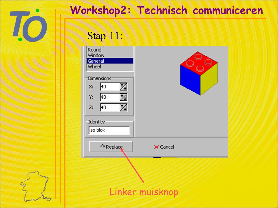 Linker muisknop Workshop2: Technisch communiceren Stap 11: