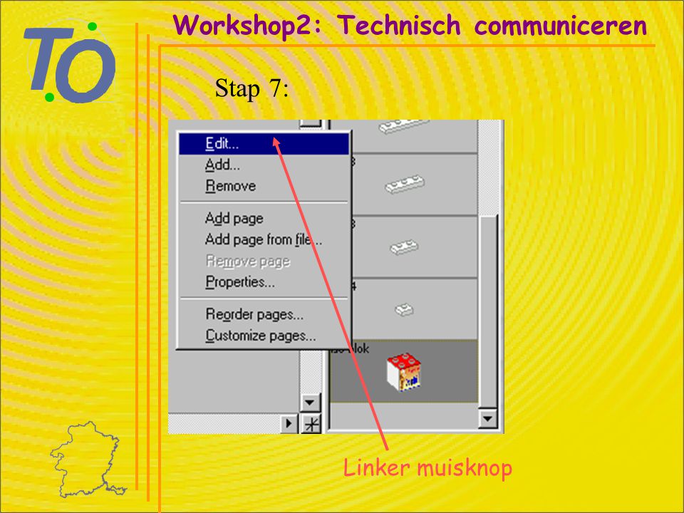 Linker muisknop Workshop2: Technisch communiceren Stap 7: