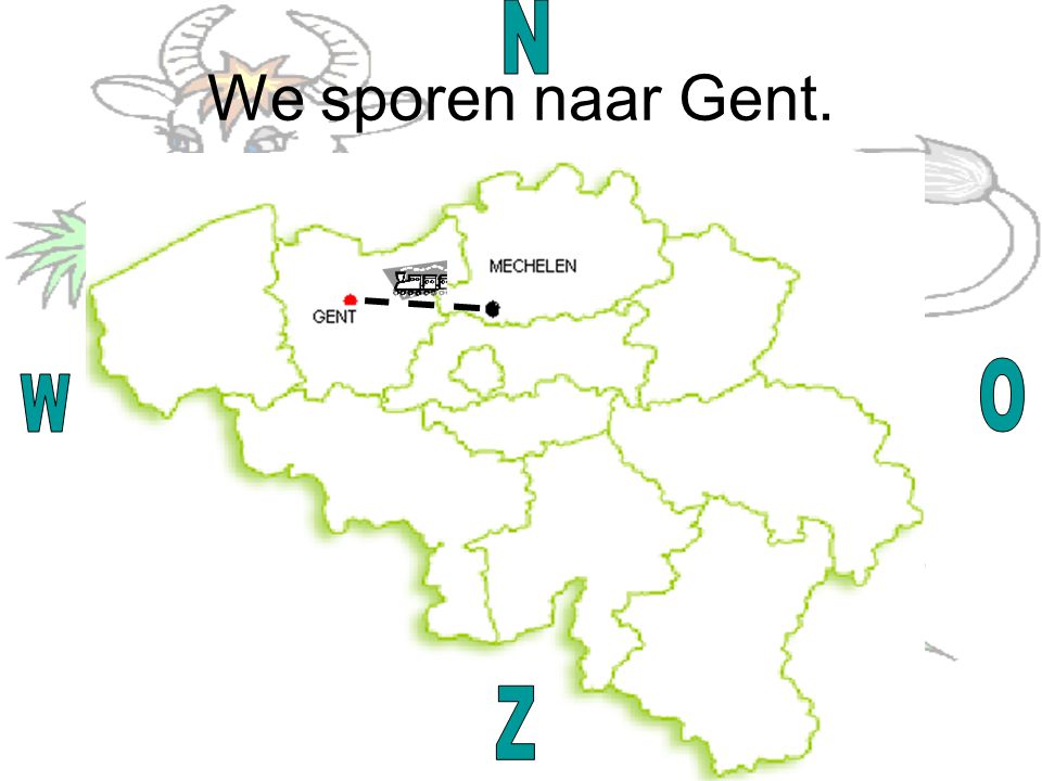 We sporen naar Gent.