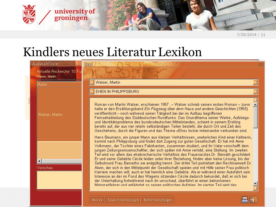 7/26/2014 | 11 Kindlers neues Literatur Lexikon Encyclopedie wereldliteratuur