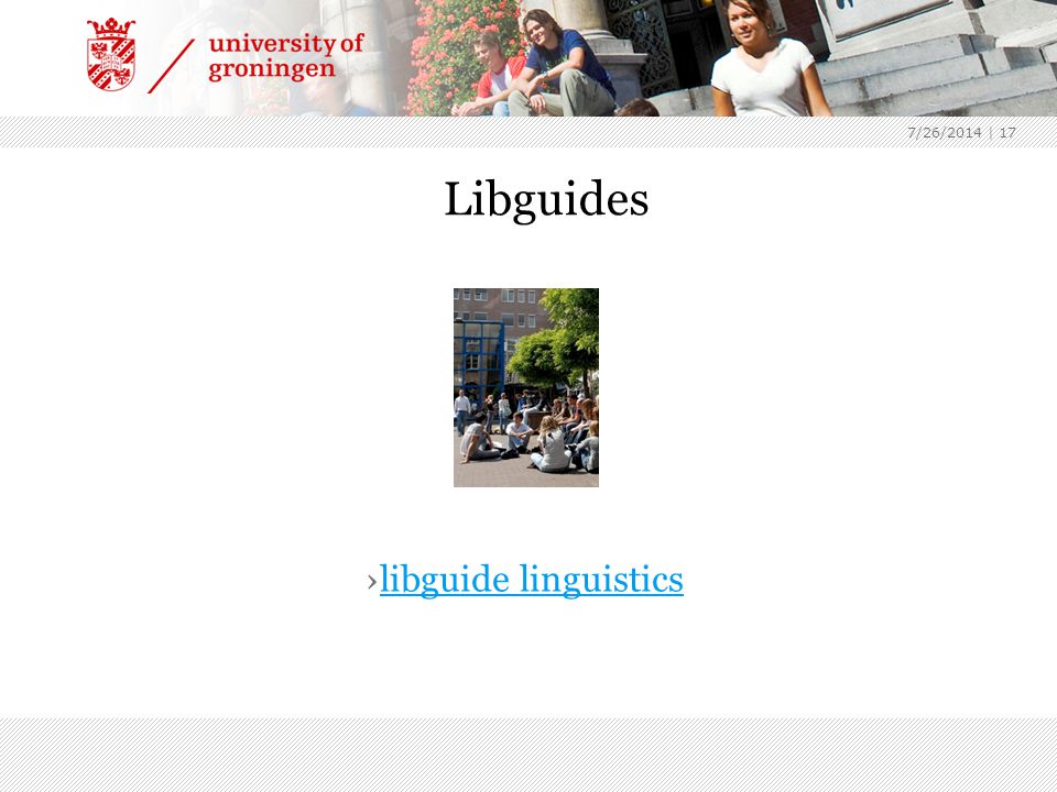 7/26/2014 | 17 Libguides ›libguide linguisticslibguide linguistics