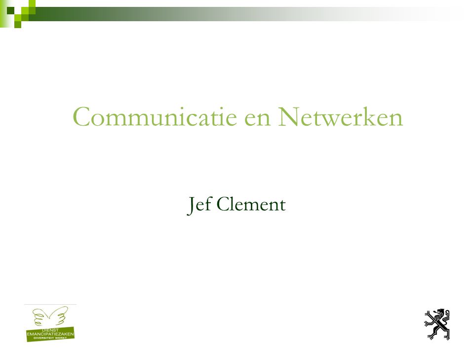 Jef Clement Communicatie en Netwerken