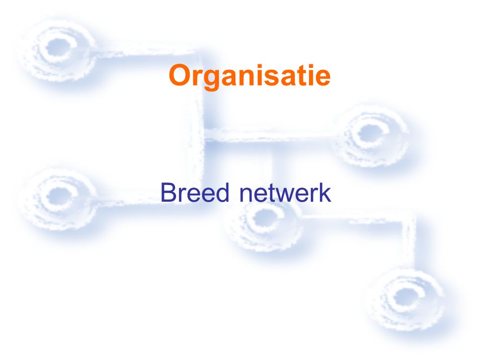 Organisatie Breed netwerk