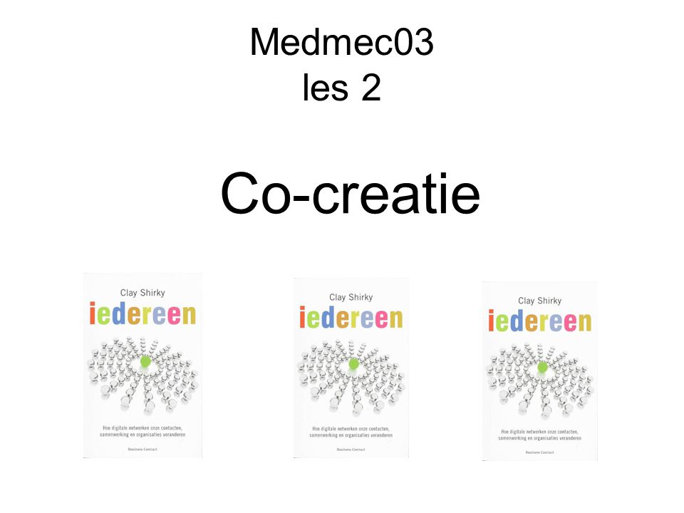 Medmec03 les 2 Co-creatie