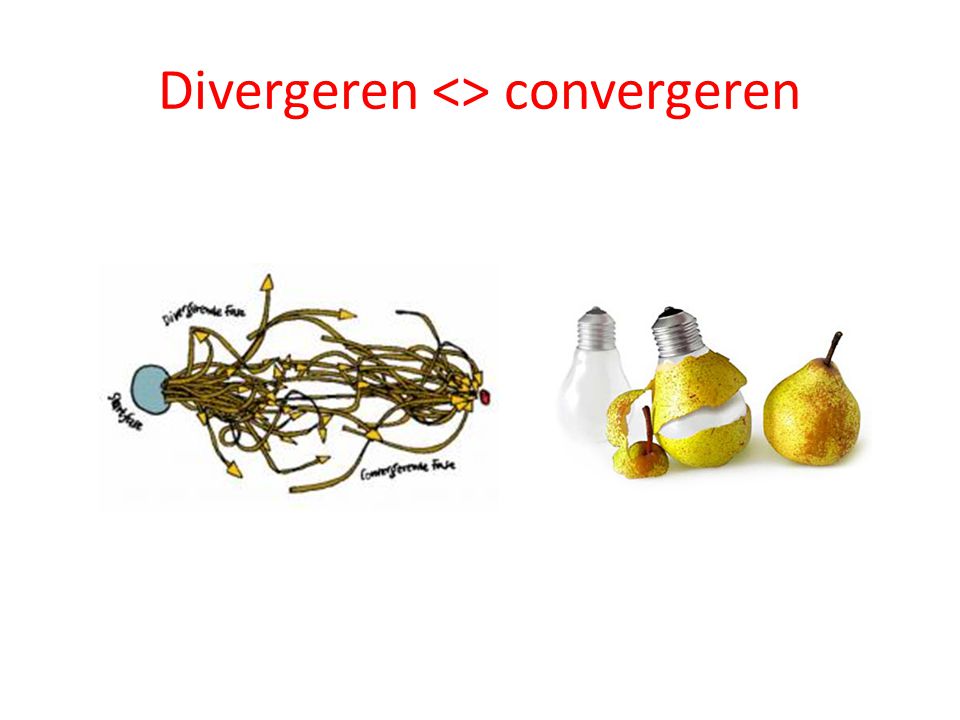 Divergeren <> convergeren