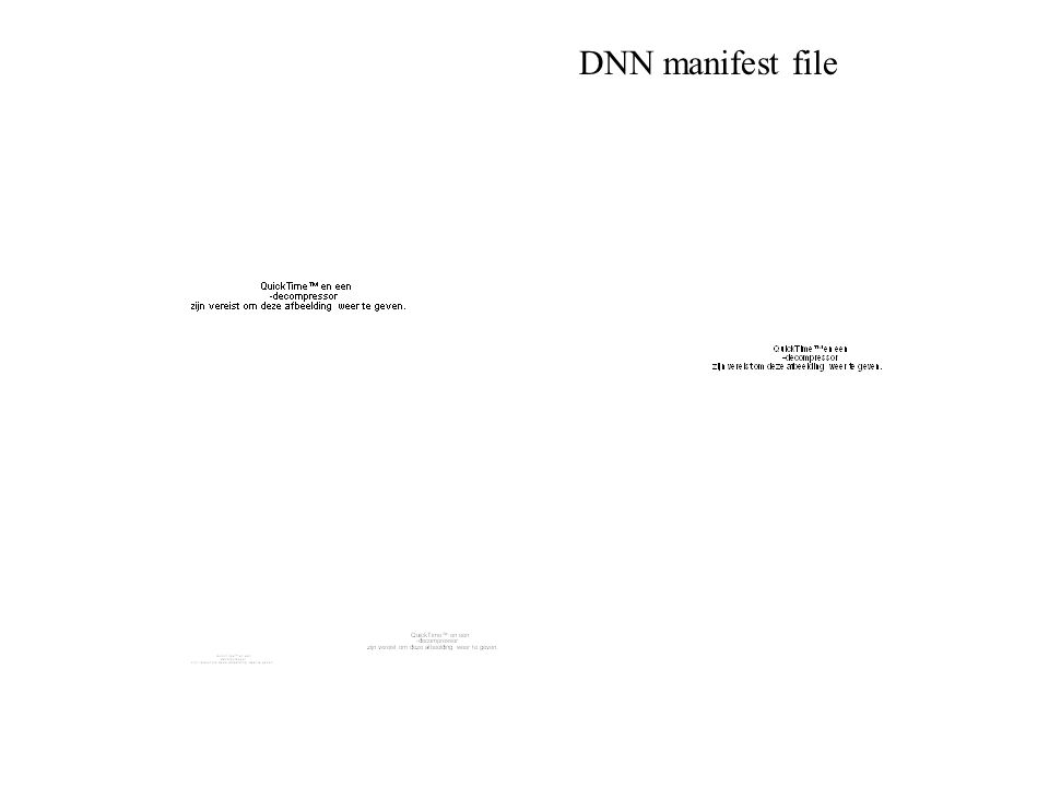 DNN manifest file