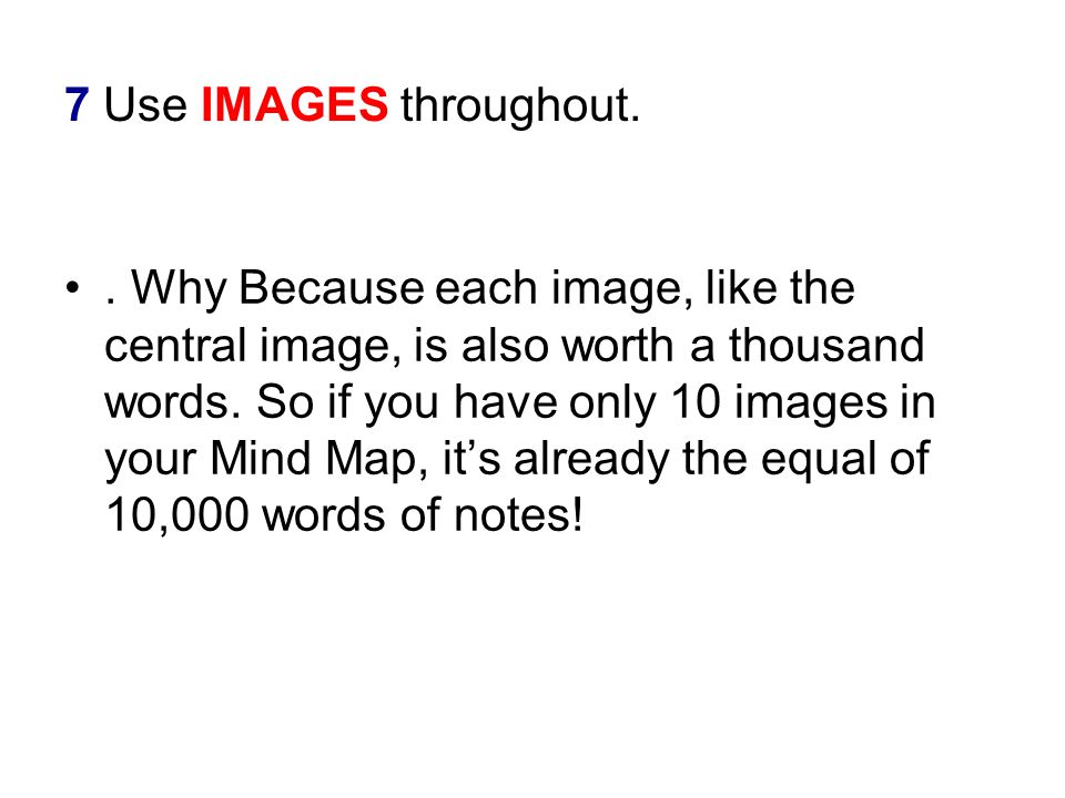 Why Because each image, like the central image, is also worth a thousand words.