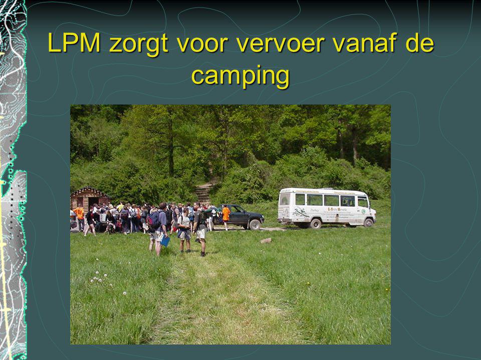 LPM zorgt voor vervoer vanaf de camping