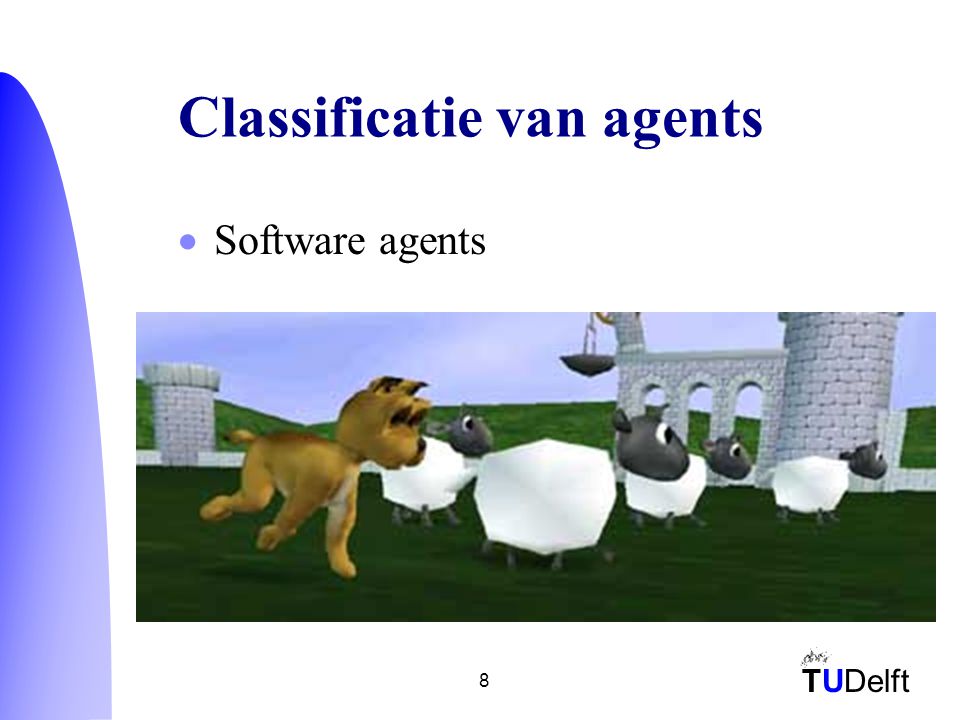 TUDelft 8 Classificatie van agents  Software agents