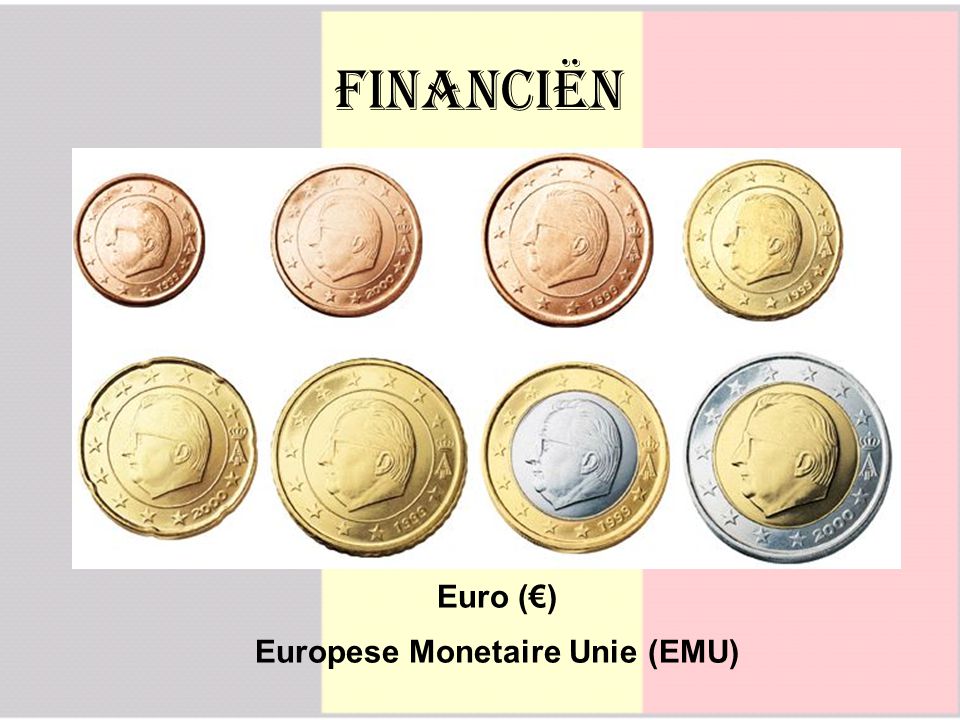 Financiën Euro (€) Europese Monetaire Unie (EMU)