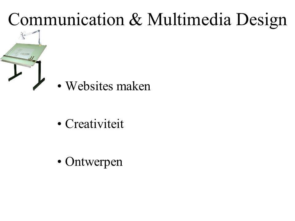 Communication & Multimedia Design Websites maken Creativiteit Ontwerpen