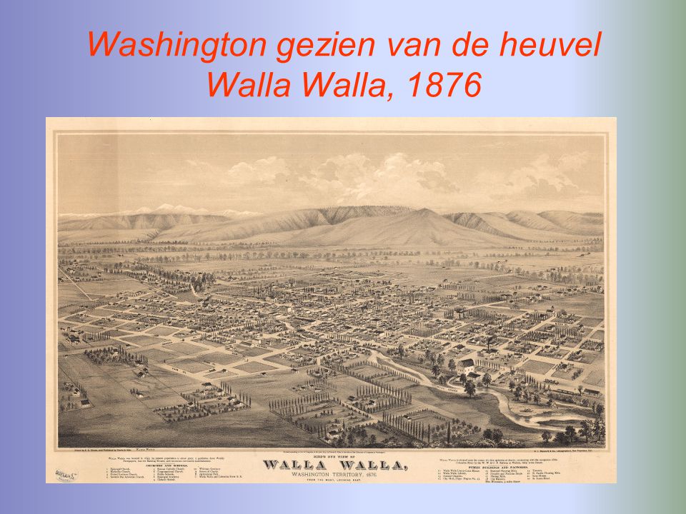 Washington gezien van de heuvel Walla Walla, 1876