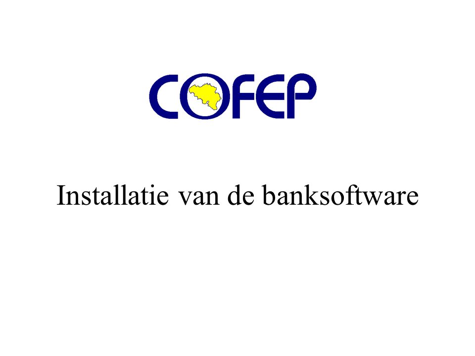 Installatie van de banksoftware