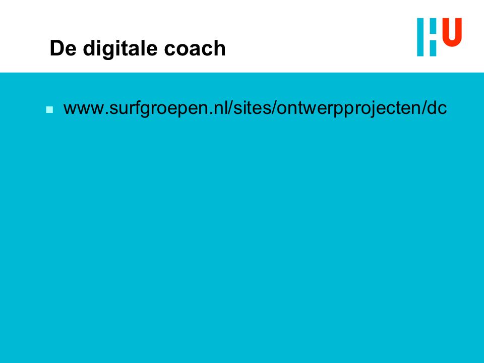 De digitale coach n