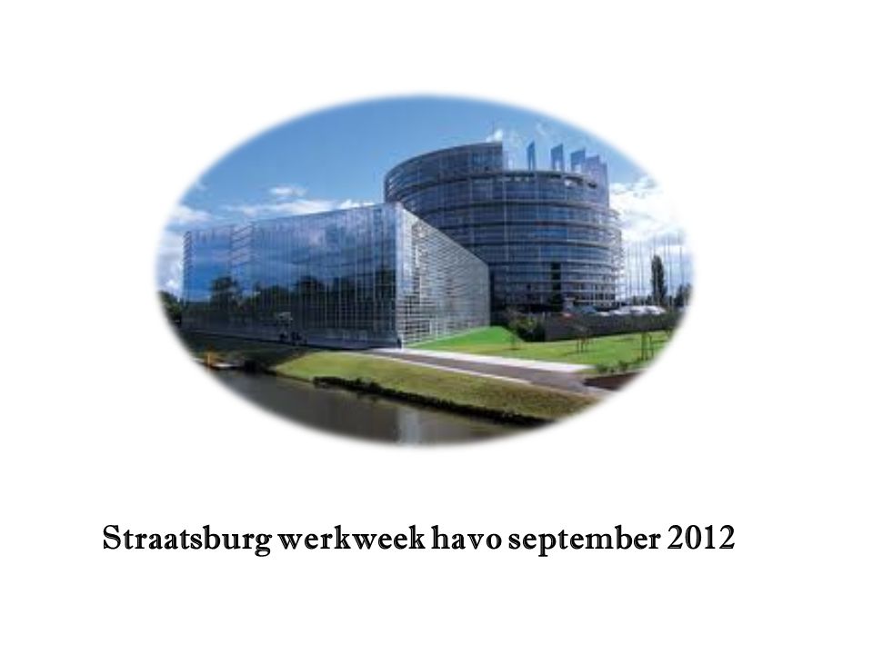Straatsburg werkweek havo september 2012