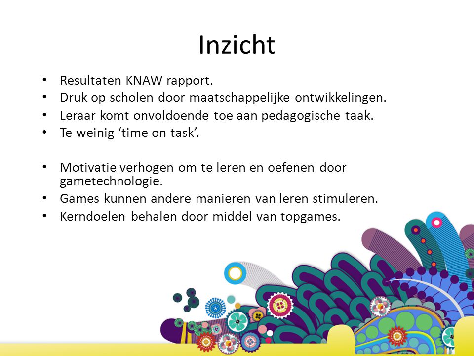 Inzicht Resultaten KNAW rapport. Druk op scholen door maatschappelijke ontwikkelingen.
