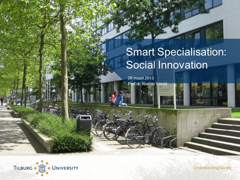 Smart Specialisation: Social Innovation 28 maart 2013 Prof.dr. Roel in ‘t Veld