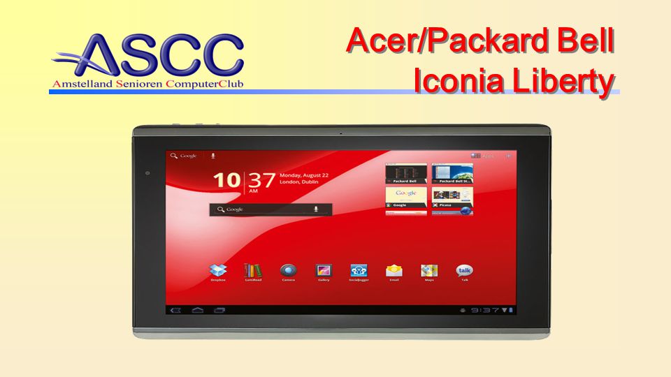 Acer/Packard Bell Iconia Liberty