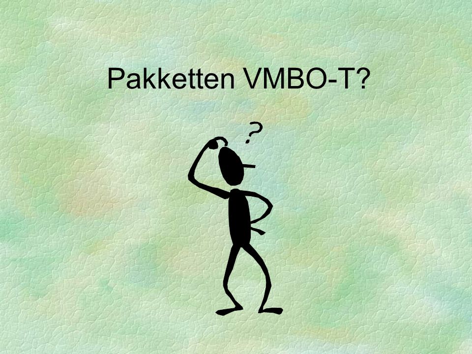 §Pakketten VMBO-T