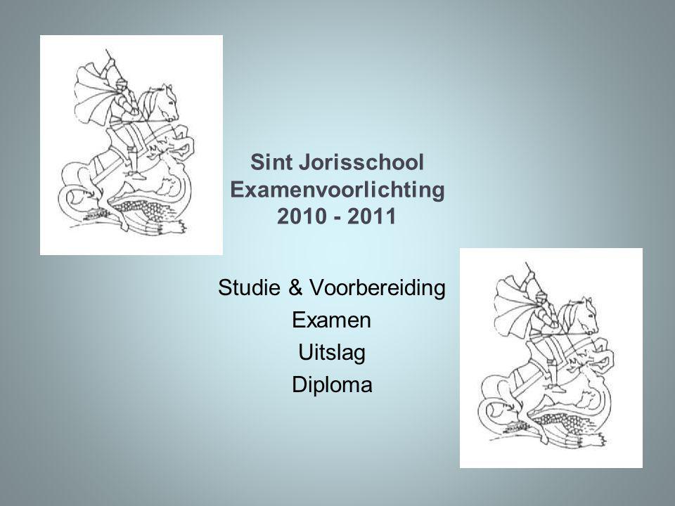 Sint Jorisschool Examenvoorlichting Studie & Voorbereiding Examen Uitslag Diploma
