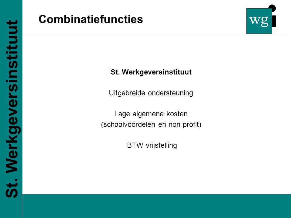 wg Combinatiefuncties St.