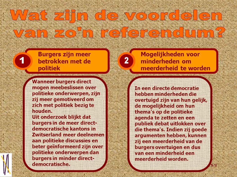 4/9 Op dinsdag 3 december, wordt er voor het eerst in Zoetermeer een burgemeestersreferendum gehouden.