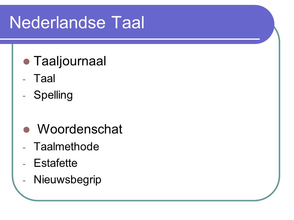 Nederlandse Taal Taaljournaal - Taal - Spelling Woordenschat - Taalmethode - Estafette - Nieuwsbegrip